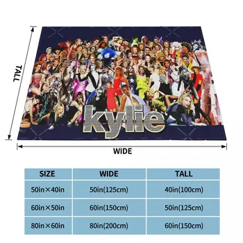 Kylie Minogue Kolaž Deka Deka Krevet Pokrivač Muslin Krzneni Pokrivač Ljetno Deka Ljetno Koprenu