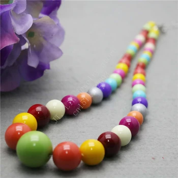 L9083 Novi stil 6-20 mm Višebojno ogrlica od perli u obliku slatkiša,modni šarmantni ženski nakit visoke klase