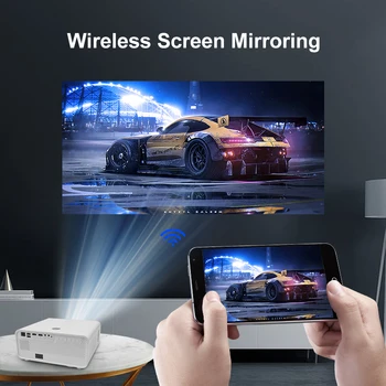 Light Unicorn HQ7 LED Kućno kino 1080P video Projektor Full HD 7000 Lumena Wi-Fi Bluetooth( Android opcionalno ) LCD projektor
