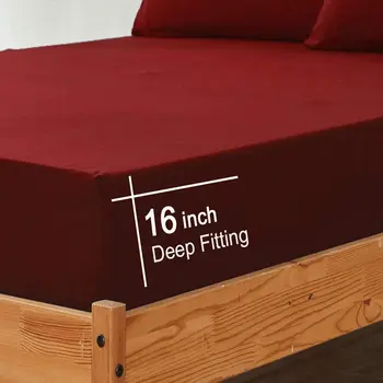 Luksuzni Komplet Plahti od 4 kom. Super Soft Mikrovlakana 1800TC Komplet posteljina s dubokim džep Krevetu + Male Krevetu + 2 Jastučnice King