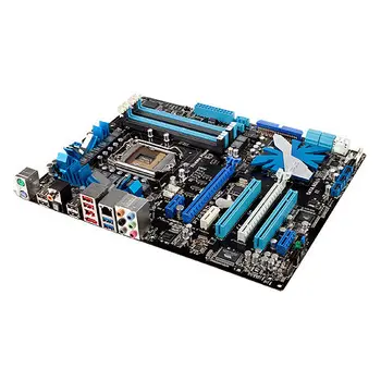 Matična ploča AUSU P7P55D-E PRO LGA 1156 DDR3 16 GB Intel P55 2 SATA 2 X PCI-E X16 DVI ATX placa-mãe Za procesore Core i5 670 i7 875 Do
