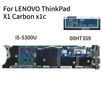 Matična ploča laptopa KoCoQin za LENOVO ThinkPad X1 Carbon x1c Core I5-5300U 8G SR23X Matična ploča 00HT359 13268-1 448.01430.0011
