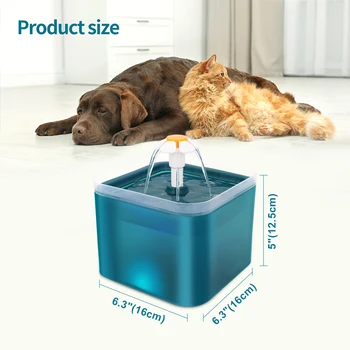 Mačji Fontana za vodu Automatska Posuda za vodu za kućne ljubimce, Dozator za piće za pse, Posudu za miješanje s led indikatorom razine, Oprema za mačke