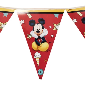 Mickey Mouse Skup Svečane pribora Proizvodnja Tanjur Šalica Ubrus Stolnjak Balon Dekoracije Na Dan Rođenja Set Posuđa 1 imeninnik