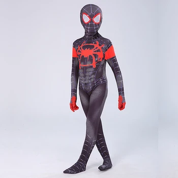 Moderan 3D Crtani film Spider-Man Odijelo Маскарадное Haljina Za Odrasle i Djecu Kostim za Halloween Crveno Crni Body Cosplay