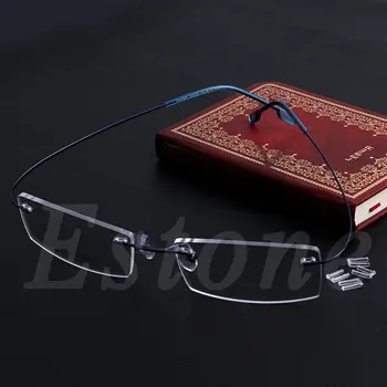 Modni Metalne Naočale za oči rimless, Čvrste rimless za naočale, Naočale za čitanje za žene, muškarce, neseksualnog