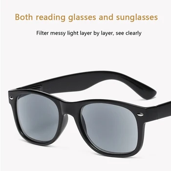 Modni Retro Naočale Za čitanje sa sivim slojem UV400 Sunčane Naočale Za muškarce i žene Zaštita Očiju Diopters +1.0 +1.5 2.0 2.5 3.0 3.5 4.0