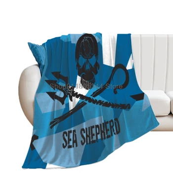 Morska Ovčar Baca Pokrivač Fuzzy Topli Jastuk za zimsku posteljinu 3D Ispis Soft Mikro Флисовое Deka
