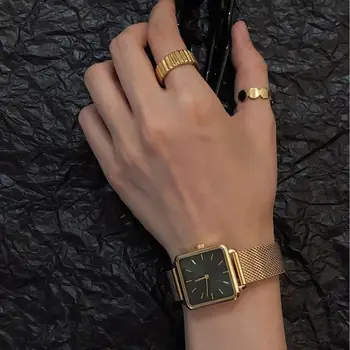 Najbolje marke trg satovi Za žene Zlatni Luksuzni Ženski sat-narukvica Haljinu Modne ženske kvarcni satovi Satovi za Montre Femme