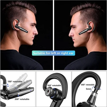 Najnovije Bežične Slušalice B6 Bluetooth 5.0 Slušalica, Handsfree Sa redukcijom šuma Slušalice Sa Mikrofonom Apt-X HD Za Sve pametne telefone
