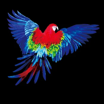 Noctilucence Krpa za životinje Logo Papagaj ispis u Boji Glačalo na Нашивках za odjeću toga, prijenos ispis Sjajne Naljepnice za odjeću