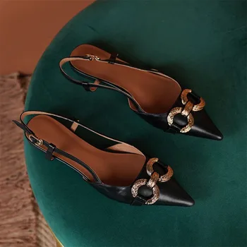 Nove Metalne Ukrasne Sandale Na Ravne Cipele Za Ljeto 2021-To Je Jednostavna Moderna Ženska Obuća