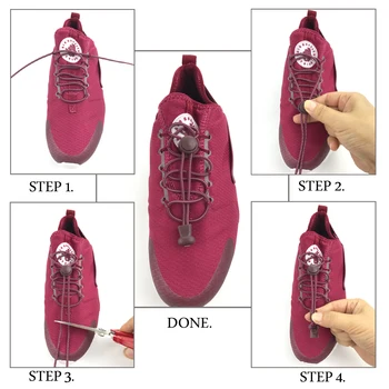 Nove Smiješne Naprava Zgodan Zaključavanje Šarene Elastične Silikonske Vezice bez vezice Lijeni Vezice za Cipele sport za tenisice