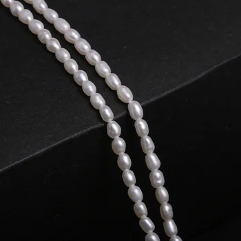 Novi Biserne Perle Ružičasto-bijele Male Perle u obliku riže za izradu nakita DIY Veličina poklon 2-2,5 mm