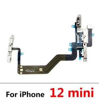 Novi Gumb za Isključivanje zvuka i Glasnoće Uključivanje Tipka za Uključivanje / Isključivanje Fleksibilan Kabel Za Iphone 11 12 Pro Max 12 mini Rezervni Dijelovi