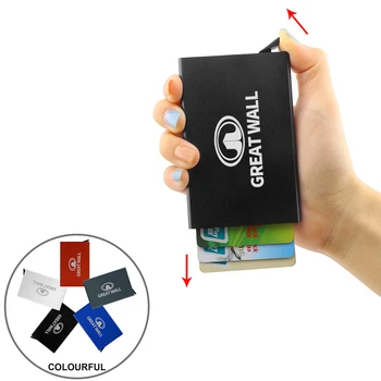 Novi Muški Nositelj kreditne kartice Blokiranje Unisex Novčanik Informacije o sigurnosti Auto metalni torba za kartice za Great Wall Haval Hover H3 H5