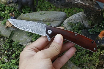 Novi proizvod oštar nož od damast postali uvezene кузнечный коллекционный alat nož nož na sklapanje vanjski nož za samoobranu