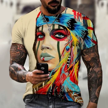 Novi stil topla rasprodaja u 2021 3D muška t-shirt gospodski stil dizajn s kratkim rukavima ljetna moda Sažetak serija lijep čovjek