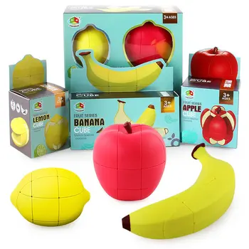 Novi Voćni Čarobne Kocke od Jabuka Banana Limun Poseban oblik Nepravilnog Stručni Brzina Zagonetke Vijugave anti-stres Razvojne Igračke