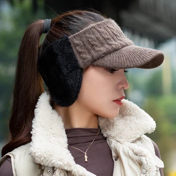 Novi šešir jesensko - zimska moda zaštita uši prazne kape kapa za djevojčice toplo šešir