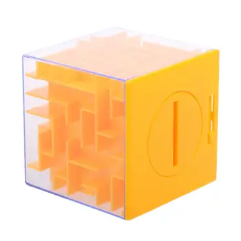 Novo 3D Novčani Labirint Bankovni Kocka Zagonetka Očuvanje Zbirke Kovanica Torbica Kutija Igra za mozak Dječje igračke na dar