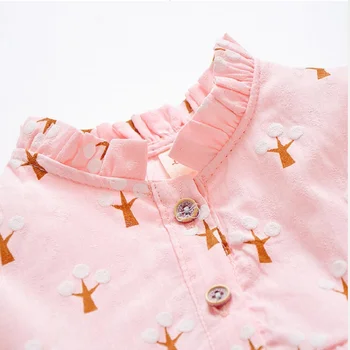 Novorođene girl Pamučnim пижама Kit+Majica Hlače 2 kom. Dječje пижама za malu djecu Gumb dugi rukav Dječji Dom Odijelo Odjeća 6 M-2 godina