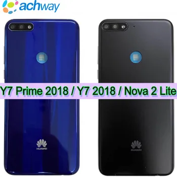 Novost za Huawei Y7 Prime 2018 Poklopac pretinca za baterije Stražnji Poklopac kućišta Dodati Objektiv Kamere Za Huawei Y7 2018 Nova 2 Lite Stražnji poklopac pretinca za baterije