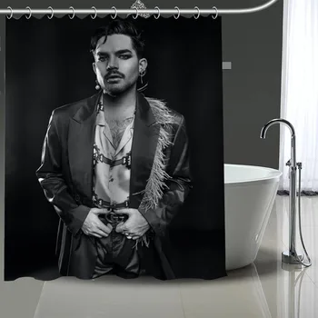 Običaj Pjevač Adam Lambert Zavjese za tuširanje DIY Zavjesa Za kupaonicu Tkanina Моющийся Poliester Za kupaonicu, Art Dekor