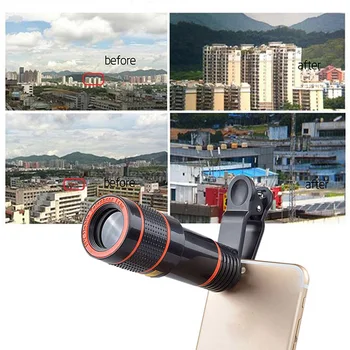 Objektiv Kamere Smartphone s 12x Optički Zoom Objektiv Riblje Oko Širokokutni Objektiv Teleskopski Objektiv Za iphone 12 Pro Xiaomi Kit Objektivi za telefon