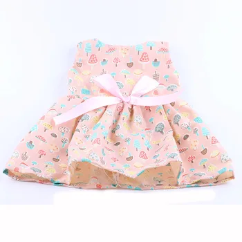 Odjeća za lutke Suknje Beba slatka haljina 18 inča za novorođenčad i 43 cm za djevojčice, rođene u Americi, Funky Casual odjeća s lukom Pribor Tkanina