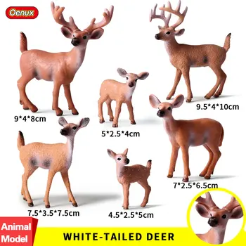 Oenux Model Životinja Set Igračaka Afrička Divlja Simulacija Divlji Tigar Lav Zebra Vuk Figurica Plastične Figurice Razvojne Igračke