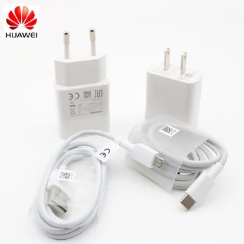 Originalni Huawei 10 W, USB Punjač i Zidni Adapter Tip C USB Kabel za prijenos podataka za Nova3 3i 4 5i honor 9 8x 9x p8 p9 p10 p20 lite mate 7 8 9