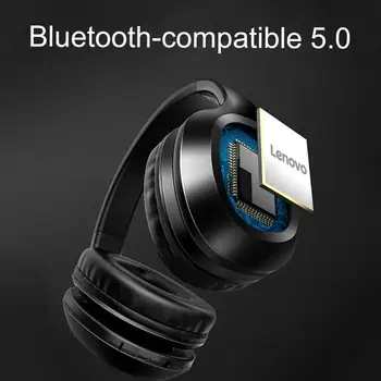 Originalni Za Lenovo HD300 Bežične Bluetooth Slušalice 5 Stereo Slušalice Subwoofer Sportski Slušalice za trčanje Unisex s Mikrofonom za poziv HD
