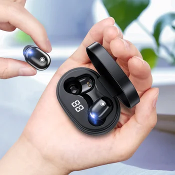PJD Mini Bluetooth Slušalice su Bežične Slušalice sa led Zaslon Napajanje Šarene Sportske Slušalice sa Kontrolama na Dodir Bluetooth Za Xiaomi