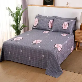 Ployester Pamučnim krevetu u kavez s cartoonish po cijeloj površini Krevetu, posteljina za odraslo dijete Krevet veličine Queen-size