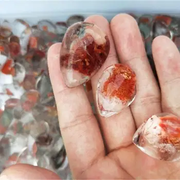 Polirani Prirodni Crveni Kristal Sablasno Kamen Liječeći Kvarc Kamen Privjesak Crystal Dragulj Povoljan Obrt