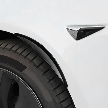Prednji+Stražnji Zaliske Fleksibilno Auto Внедорожное Krilo s Širi Zaštitu Kotača za Tesla Model 3 2017-2021