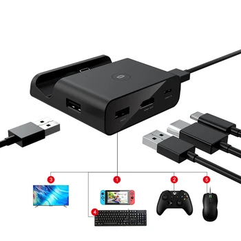 Priključne stanice za Nintendo Switch i OLED model TV-switch priključne stanice s 4K/1080P HDMI i USB 3.0 i USB 2.0 Port 4K/1080P HDMI