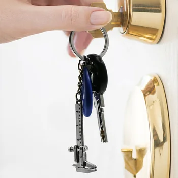 Privjesak za ključeve Mjerni Mjerni Alati Prsten za ključeve Stil Simulacijski Model Linija Штангенциркуль Prijenosni 0-4 cm Mini Čeljusti
