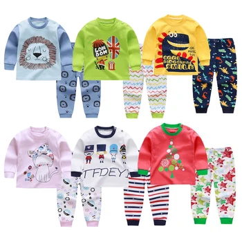 Proljeće dječje pamučne pidžame Komplet odjeće iz crtića Majica s dugim rukavima Odjeća za djevojčice 1 2 3 4 5 Godina
