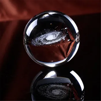 Promjer 6 cm 8 cm, Sa Laserski Ugraviran Loptu Sunčevog Sustava 3D Minijaturni Model Planeta Opseg Stakleni Globus Ukras Doma Dekor Poklon