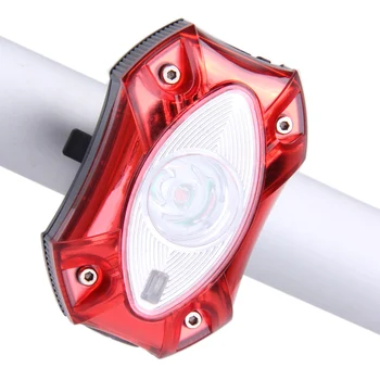 Raypal Biciklistička fenjer 3 W USB Punjiva Stražnje Stražnje Svjetlo Biciklistička Kiša Vodootporan Svijetle LED Zaštitna Biciklistička svjetlo dugo svjetlo