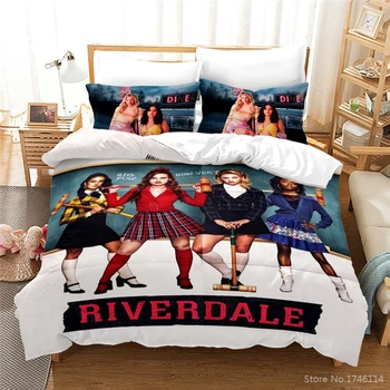 Riverdale 3D Tiskano Komplet posteljinu Queen Krevetom Deka Kit Deka Torbica s Наволочкой Komplet za Kućni Tekstil, Posteljina,