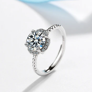 S925 srebra Otvoreni prsten vjenčano prstenje za parove prsten za žene angažman luksuzni prsten od srebra.