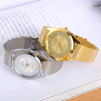 Satovi za 2020 Luksuzne Ženske Zlatne Svakodnevne kvarcni satovi satovi iz metalne rešetke od nehrđajućeg čelika Relogio Feminino satovi