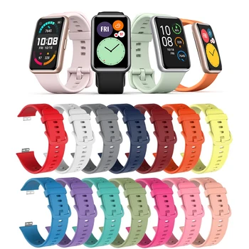 Silikon Remen Za Huawei Watch Fit Smartwatch Pomoćni Dio Sportski Narukvica Remen Za sat Pametna Narukvica Pribor za narukvice