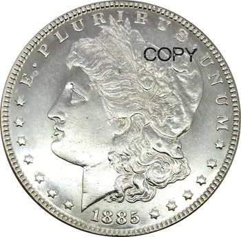 Sjedinjene Države 1885. godine 1 Usd 1 Usd Morgan Мельхиоровые posrebreni fotokopirni kovanice