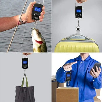 Skup Ribarskih alata,4 u 1 Prijenosni Digitalni Ribe Vaga,Plutajući Za Hvatanje Riba, Ribarska Kabel, Kombinirani Set za uklanjanje Ribarske Kuka