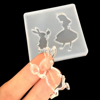 Slike crystal гуммирующая oblik Alise zec ručni rad transparentan privjesak ukrasni pribor kalup 16130