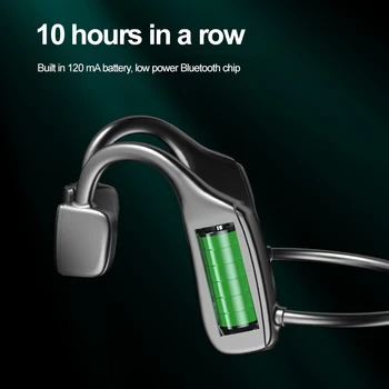 Slušalice s koštane Vodljivosti Bluetooth kompatibilne Slušalice G2 Bežične Slušalice Sportske Vodootporne Slušalice S Mikrofonom Za Rad SA SD karticom